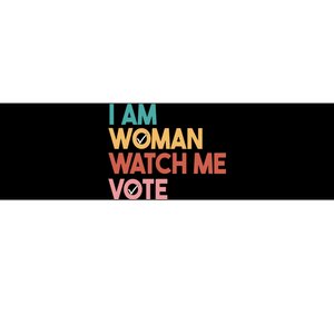 I Am Woman Watch Me Vote Bumper Sticker