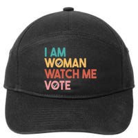 I Am Woman Watch Me Vote 7-Panel Snapback Hat