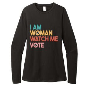 I Am Woman Watch Me Vote Womens CVC Long Sleeve Shirt