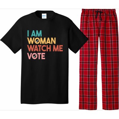 I Am Woman Watch Me Vote Pajama Set