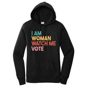 I Am Woman Watch Me Vote Women's Pullover Hoodie