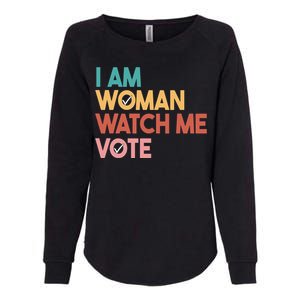 I Am Woman Watch Me Vote Womens California Wash Sweatshirt