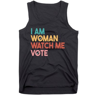 I Am Woman Watch Me Vote Tank Top