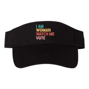 I Am Woman Watch Me Vote Valucap Bio-Washed Visor