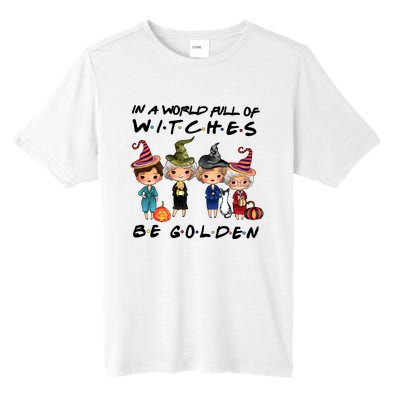 In A World Full Of Witches Be Golden Vintage Funny Halloween Tall Fusion ChromaSoft Performance T-Shirt