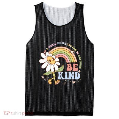 In A World Where You Can Be Anything Be Kind Kindness Mesh Reversible Basketball Jersey Tank