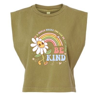 In A World Where You Can Be Anything Be Kind Kindness Garment-Dyed Women's Muscle Tee