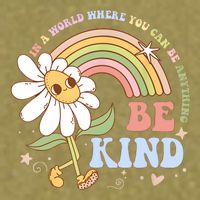 In A World Where You Can Be Anything Be Kind Kindness Garment-Dyed Women's Muscle Tee
