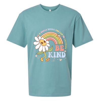 In A World Where You Can Be Anything Be Kind Kindness Sueded Cloud Jersey T-Shirt