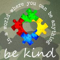 In A World Where You Can Be Anything Be Kind Autism Puzzle Legacy Tie Dye Trucker Hat