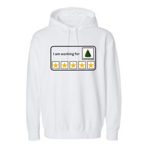 I Am Working For Christmas Break Teacher Garment-Dyed Fleece Hoodie