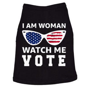 I Am Woman Watch Me Vote Doggie Tank