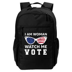 I Am Woman Watch Me Vote Daily Commute Backpack