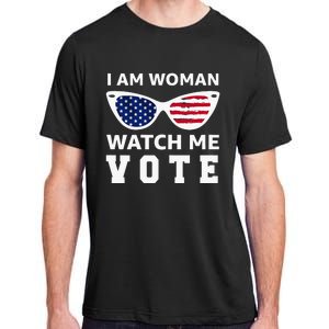 I Am Woman Watch Me Vote Adult ChromaSoft Performance T-Shirt