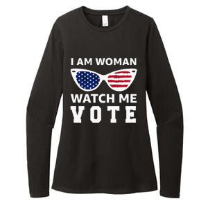 I Am Woman Watch Me Vote Womens CVC Long Sleeve Shirt