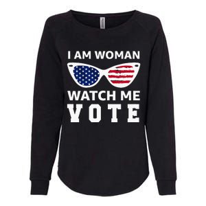 I Am Woman Watch Me Vote Womens California Wash Sweatshirt