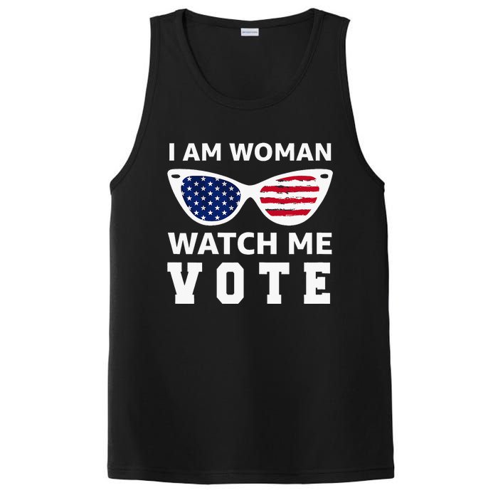 I Am Woman Watch Me Vote PosiCharge Competitor Tank