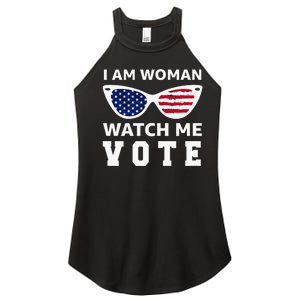 I Am Woman Watch Me Vote Women's Perfect Tri Rocker Tank