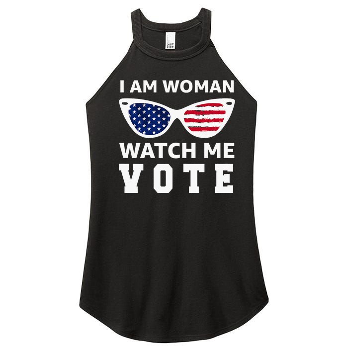 I Am Woman Watch Me Vote Women's Perfect Tri Rocker Tank