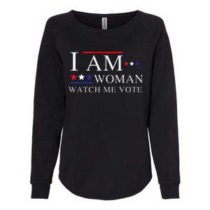 I Am Woman Watch Me Vote Election Day 2024 Womens California Wash Sweatshirt