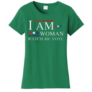 I Am Woman Watch Me Vote Election Day 2024 Women's T-Shirt