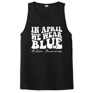 In April We Wear Blue Autism Awareness PosiCharge Competitor Tank