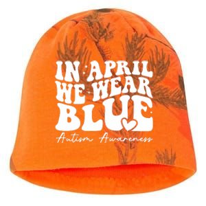 In April We Wear Blue Autism Awareness Kati - Camo Knit Beanie