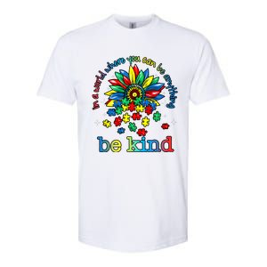 In A World Where You Can Be Anything Be Kind Autism Awareness Softstyle CVC T-Shirt