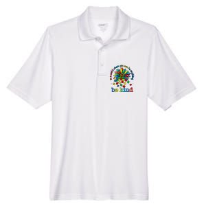 In A World Where You Can Be Anything Be Kind Autism Awareness Men's Origin Performance Pique Polo