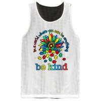 In A World Where You Can Be Anything Be Kind Autism Awareness Mesh Reversible Basketball Jersey Tank