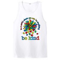 In A World Where You Can Be Anything Be Kind Autism Awareness PosiCharge Competitor Tank