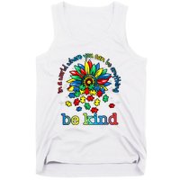 In A World Where You Can Be Anything Be Kind Autism Awareness Tank Top