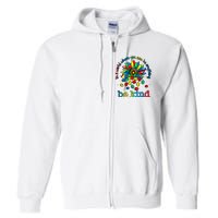 In A World Where You Can Be Anything Be Kind Autism Awareness Full Zip Hoodie