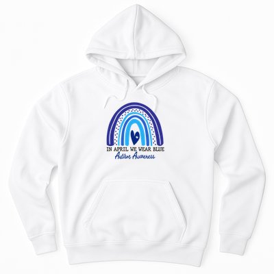 In April We Wear Blue Autism Awareness Hoodie