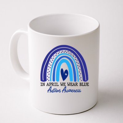 In April We Wear Blue Autism Awareness Mug