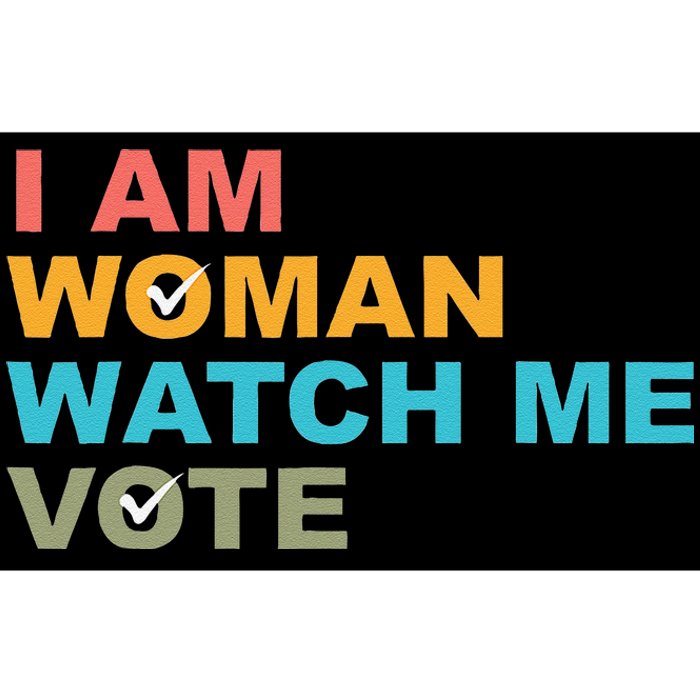 I Am Woman Watch Me Vote Bumper Sticker