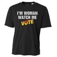 I Am Woman Watch Me Vote Cooling Performance Crew T-Shirt