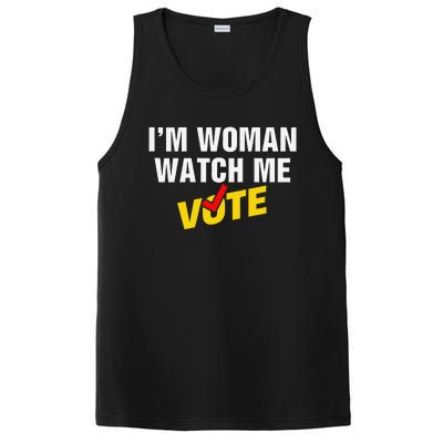 I Am Woman Watch Me Vote PosiCharge Competitor Tank