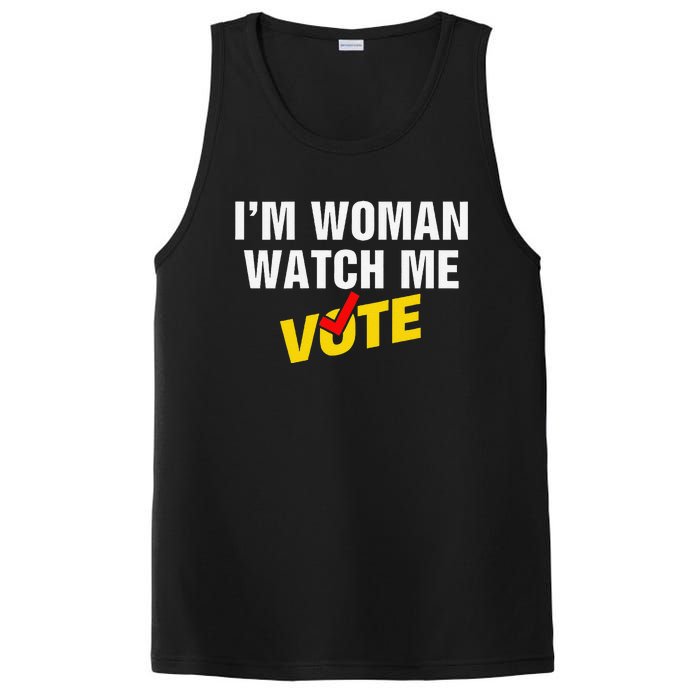 I Am Woman Watch Me Vote PosiCharge Competitor Tank