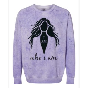 I Am Who I Am Women For President Kamala Harris Walz 2024 Colorblast Crewneck Sweatshirt