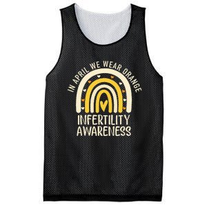 In April We Wear Orange Infertility Awareness Week Ivf Mesh Reversible Basketball Jersey Tank