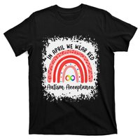 In April Wear Red Instead Autism Acceptance T-Shirt