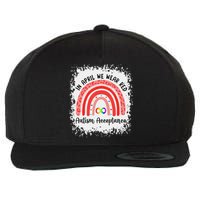 In April Wear Red Instead Autism Acceptance Wool Snapback Cap