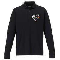 In A World Where You Can Be Anything Be Kind Autism Awareness Performance Long Sleeve Polo