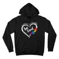 In A World Where You Can Be Anything Be Kind Autism Awareness Hoodie