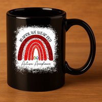 In April We Wear Red Autism Acceptance 11oz C Handle Ceramic Mug