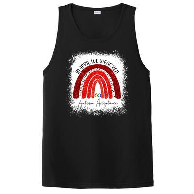 In April We Wear Red Autism Acceptance PosiCharge Competitor Tank