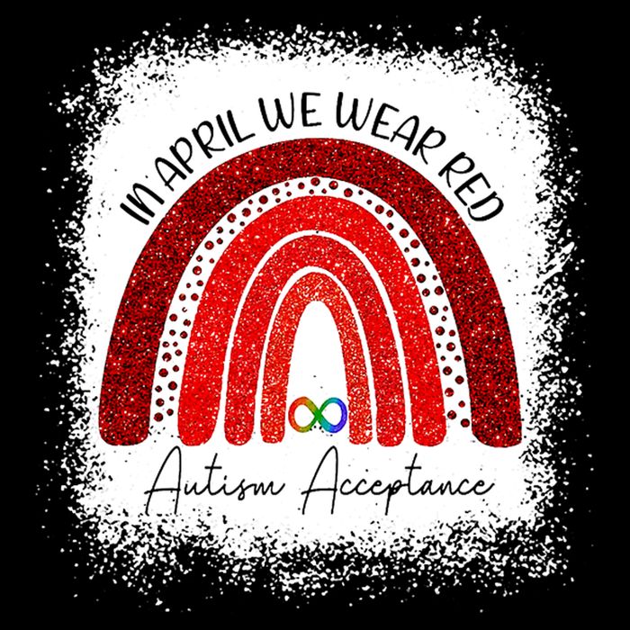 In April We Wear Red Autism Acceptance Wool Snapback Cap
