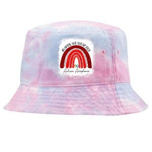 In April We Wear Red Autism Acceptance Tie-Dyed Bucket Hat