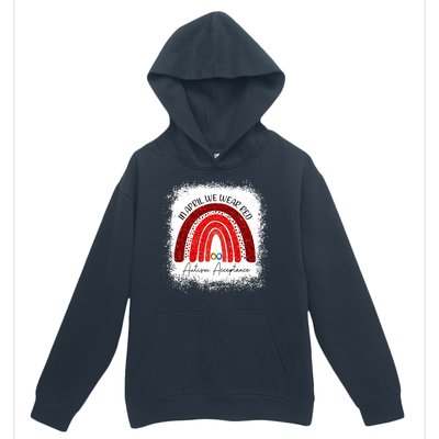 In April We Wear Red Autism Acceptance Urban Pullover Hoodie